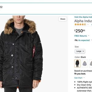 Alpha Industries Military N-3B Jacket